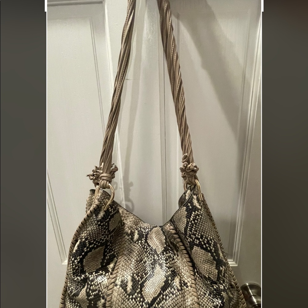 Stuart Weitzman Coquette Bag- Python Embossed Leather. - Picture 5 of 5